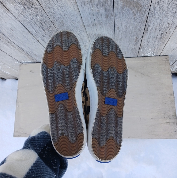 KEDS Womens 7 Slip On Dream Foam Double Decker Sneakers Tennis Shoes  Leopard - Picture 7 of 8